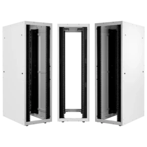 DT 52 RU, 24"W, 48"D; M6 Square,Power Panels, HD Casters, No doors, Solid Sides, White