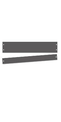 For standard 19" mounting on 24" overall rack widths (24" width frames require two pairs of MCX mounting channels per frame)