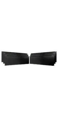 For standard 19" mounting on 24" overall rack widths (24" width frames require two pairs of MCX mounting channels per frame)